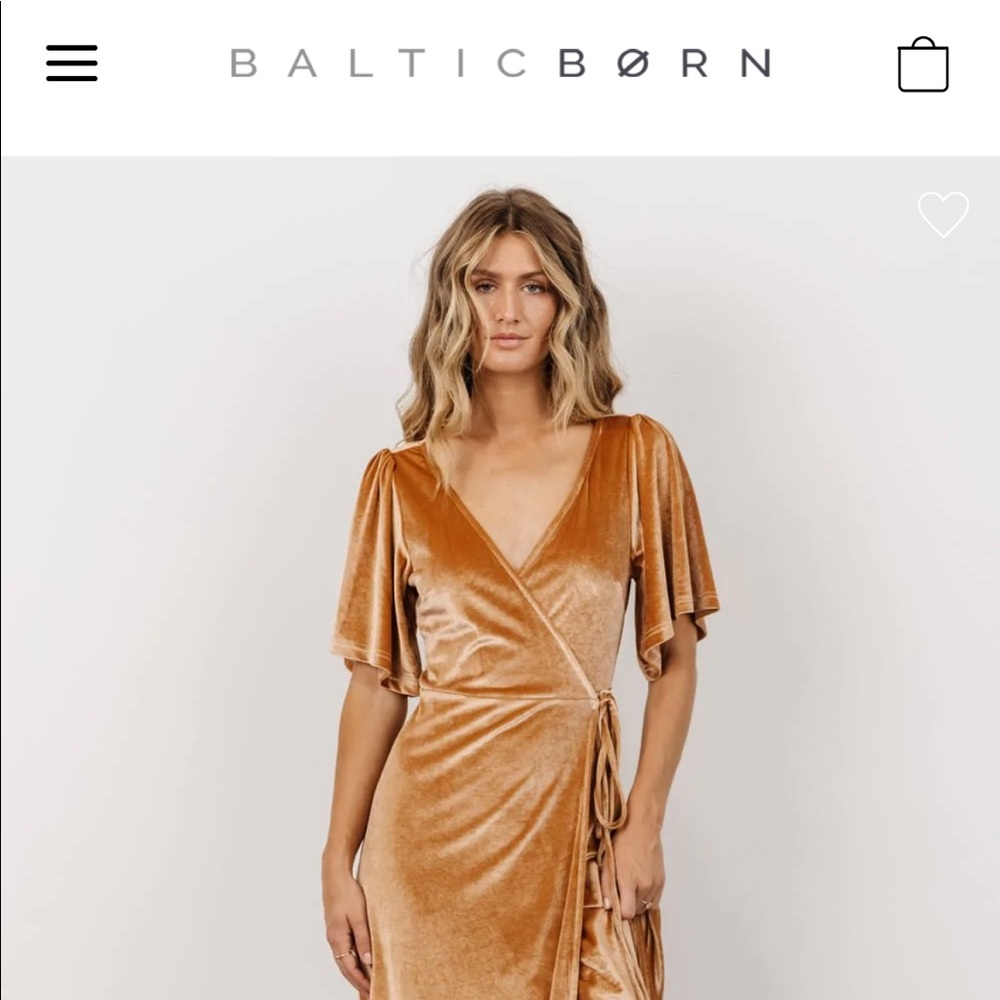 Baltic born gold velvet dress-bridesmaid dress, fall shoot, or maternity.